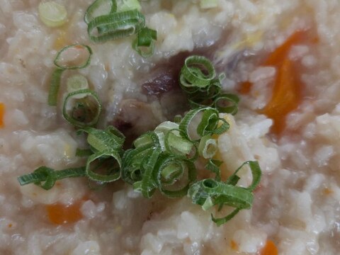 ラクラ・クッカーで中華粥